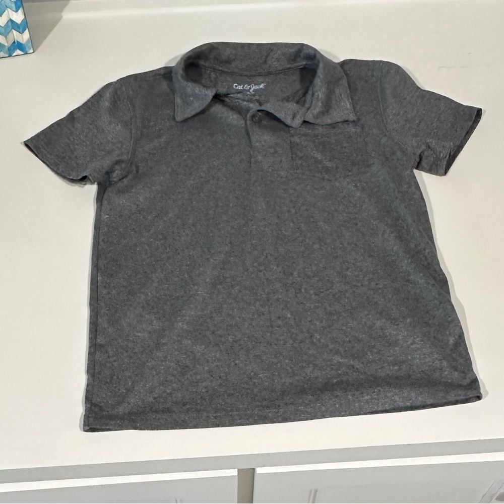 Cat & Jack Gray Kids Polo Shirt